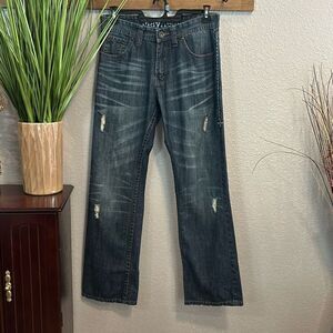 B1/2 Project Mayhem men’s distressed denim jeans size 32X 32